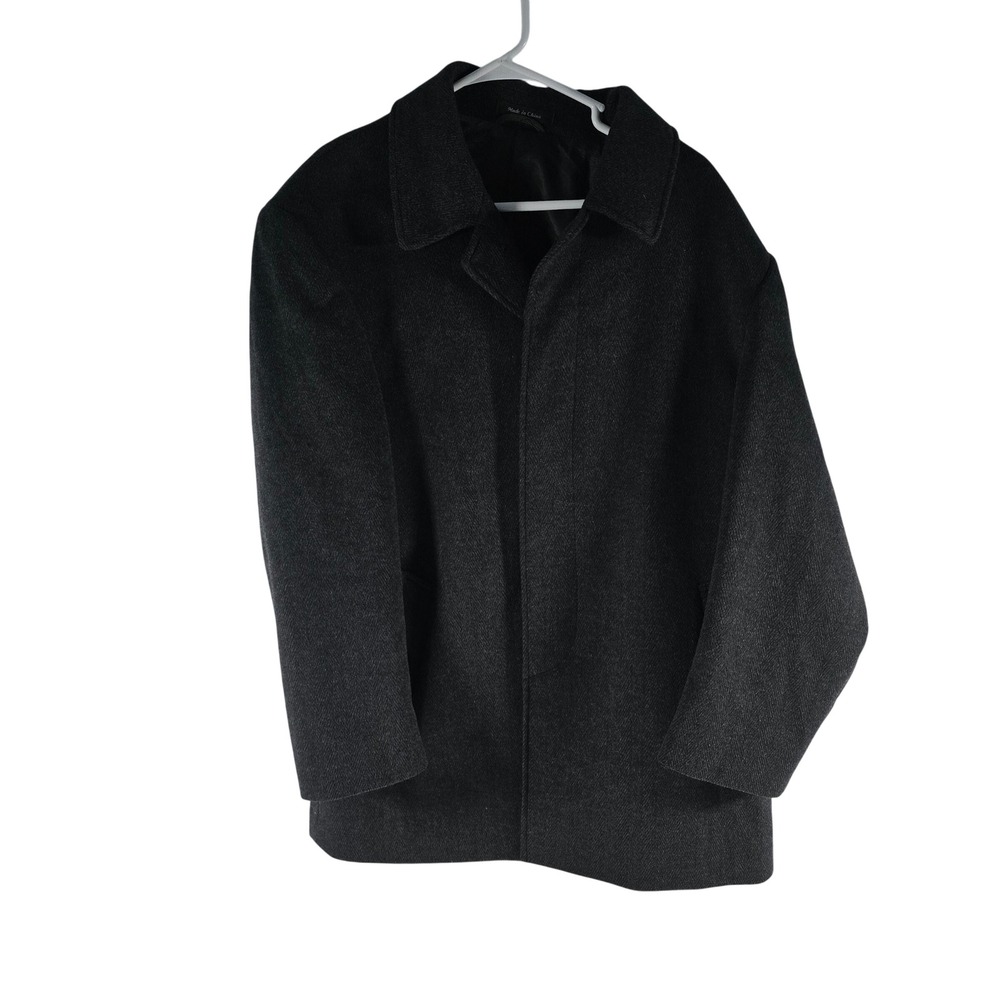 Lauren Ralph Lauren Mens Herringbone Wool Blend Car Coat 42S JEAKO-2WT0011